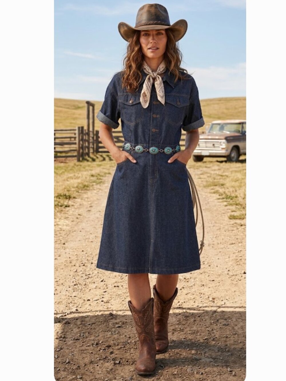 Levi Strauss Signature Vintage '95 desert rain wash shirtdress IN Desert Rain L